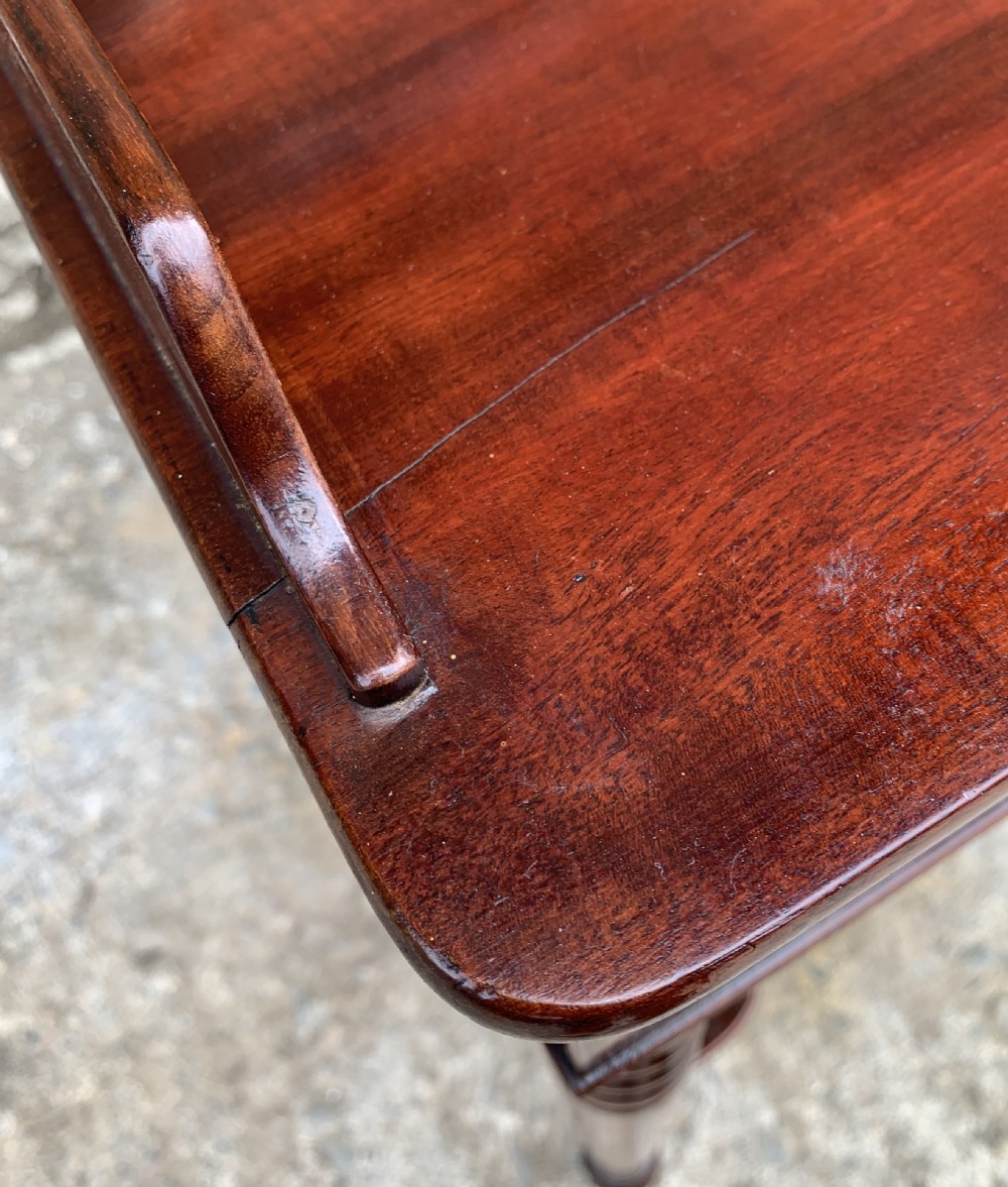 Antique Regency Mahogany Washstand Table View XIII