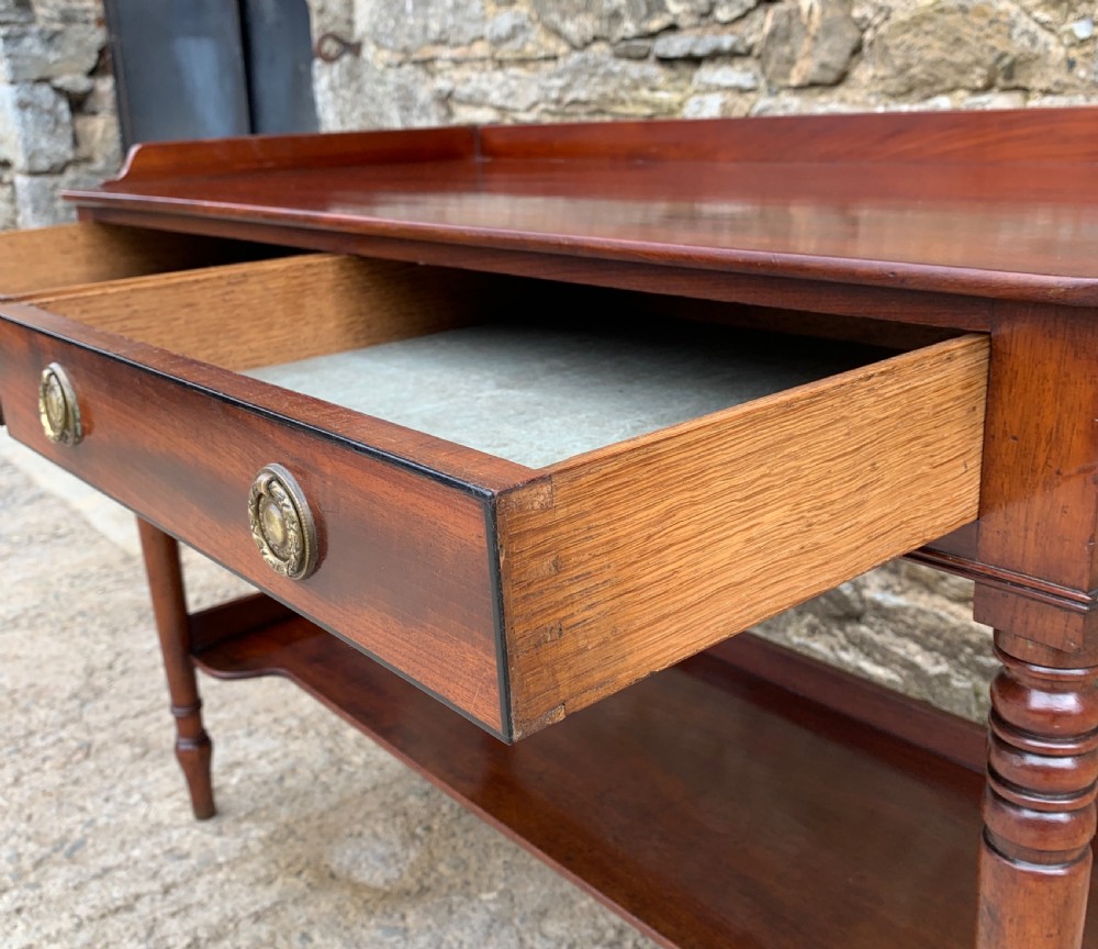 Antique Regency Mahogany Washstand Table View XIV