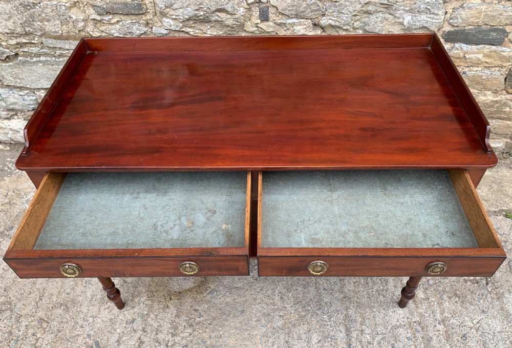 Antique Regency Mahogany Washstand Table View XV