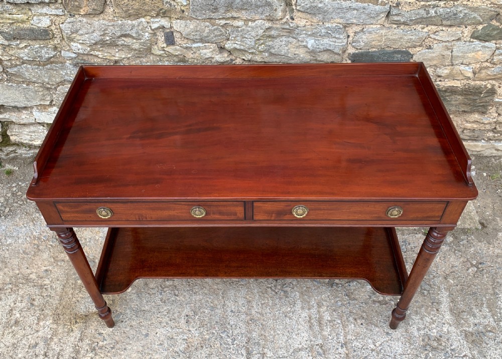 Antique Regency Mahogany Washstand Table View XVIII
