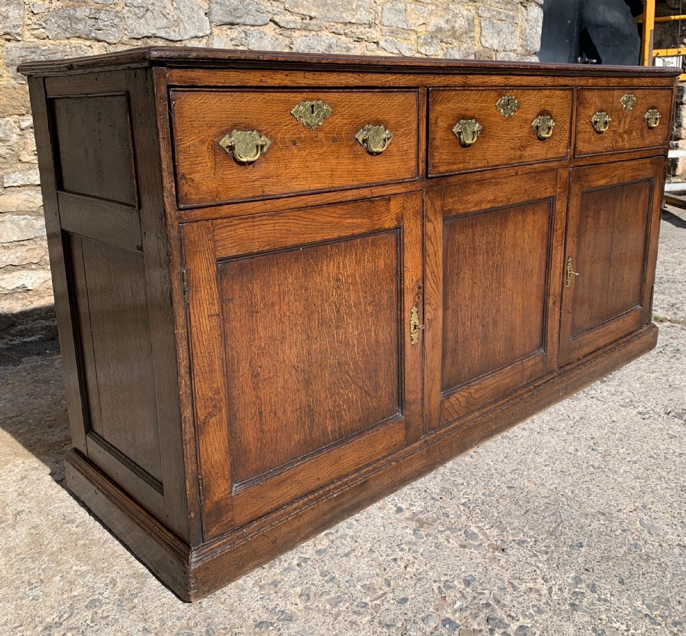Georgian Oak Dresser Base View IX