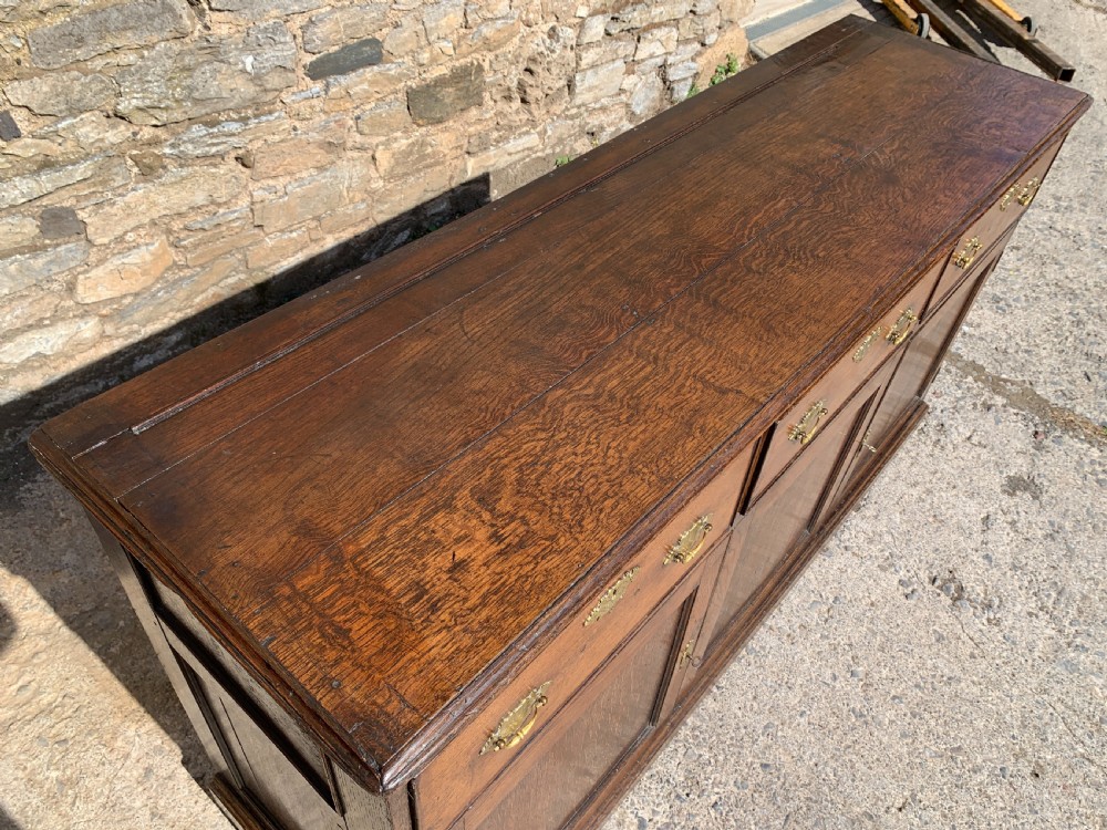 Georgian Oak Dresser Base View X