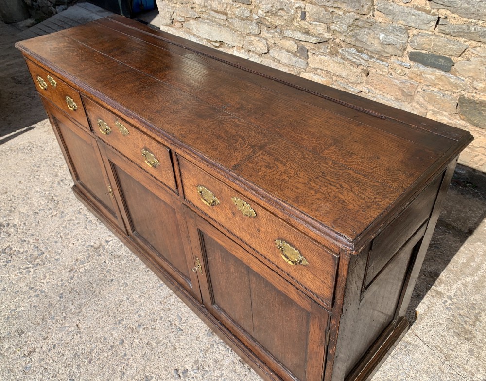 Georgian Oak Dresser Base View XI