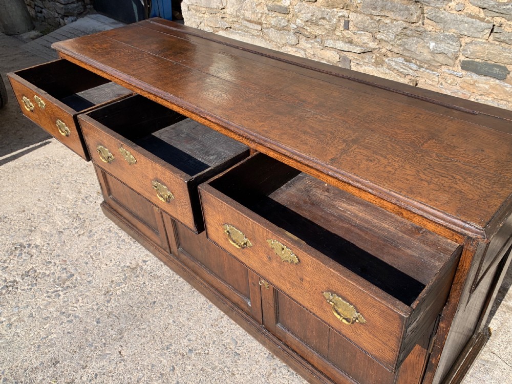 Georgian Oak Dresser Base View XIV