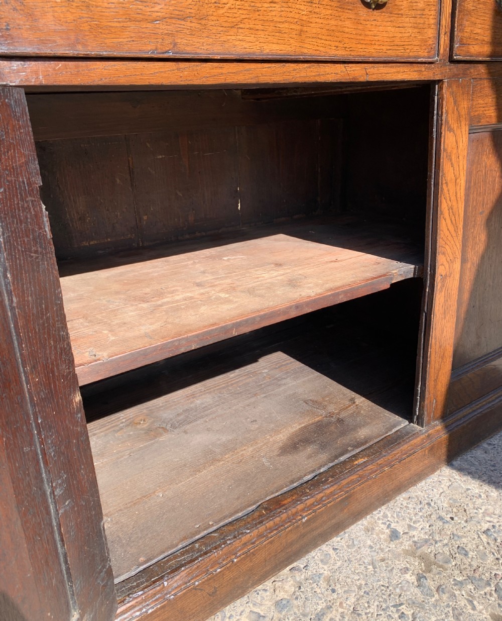 Georgian Oak Dresser Base View XX