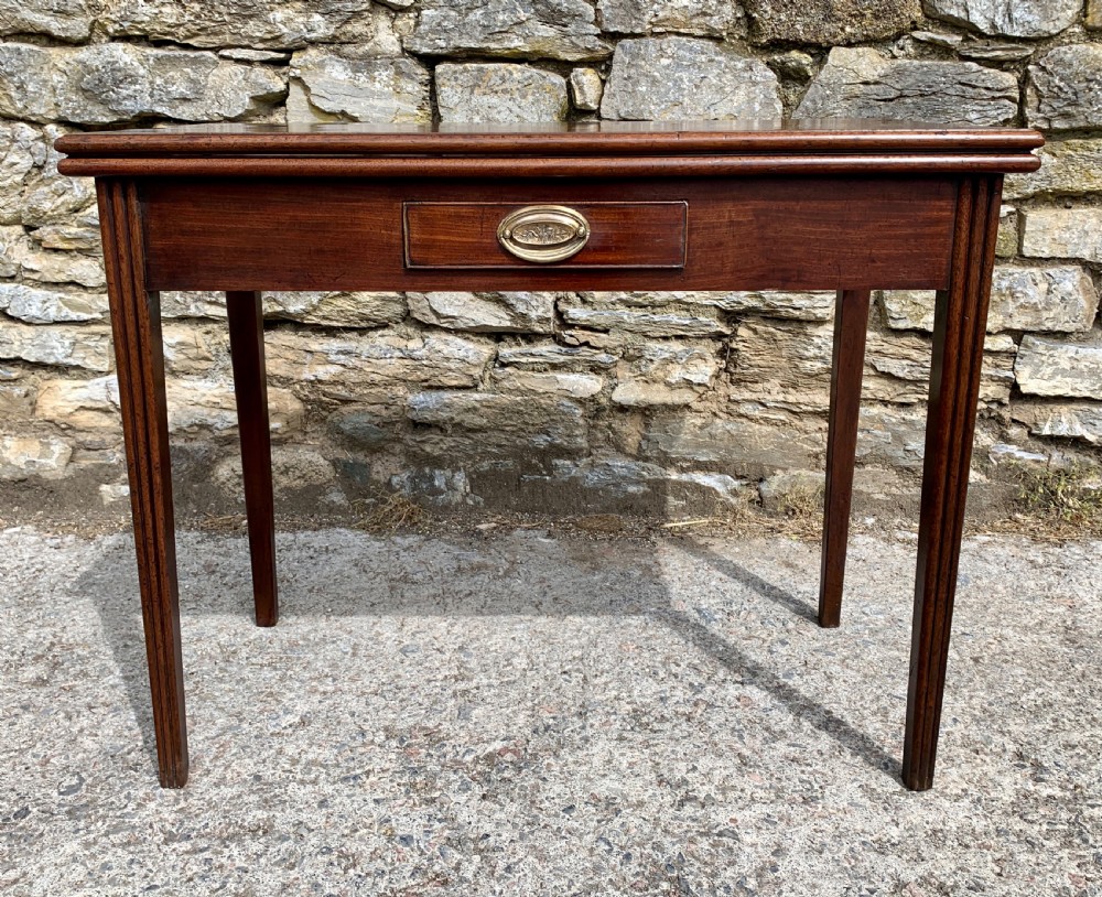 Antique Georgian Mahogany Tea Table View V