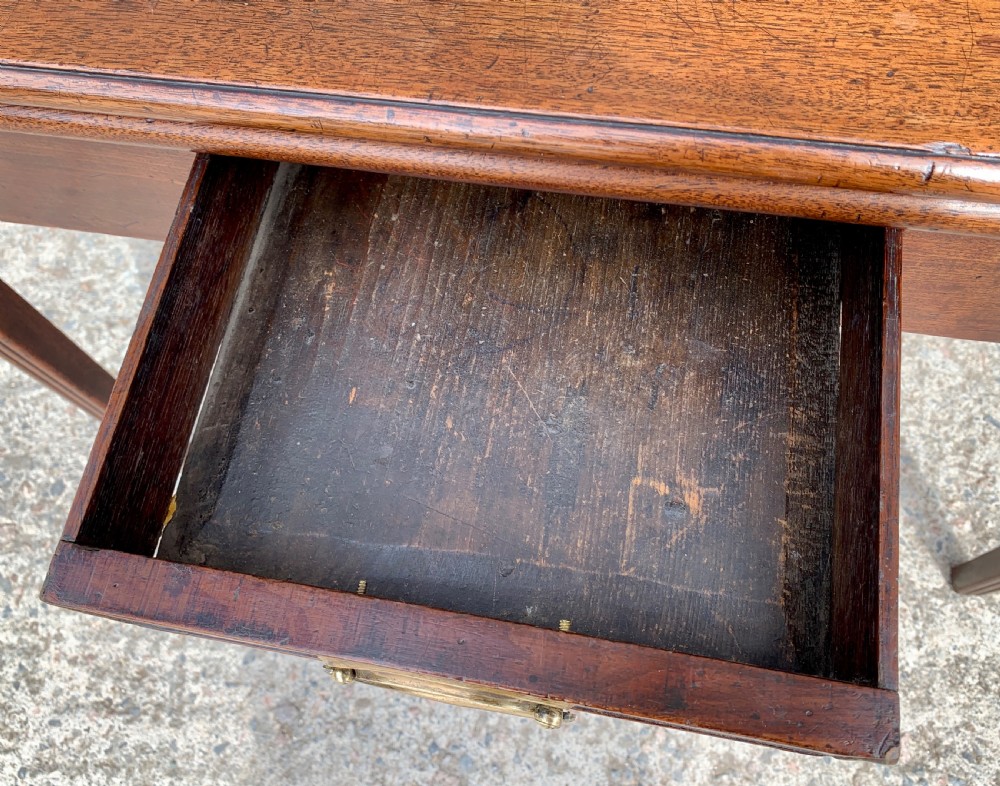 Antique Georgian Mahogany Tea Table View VI