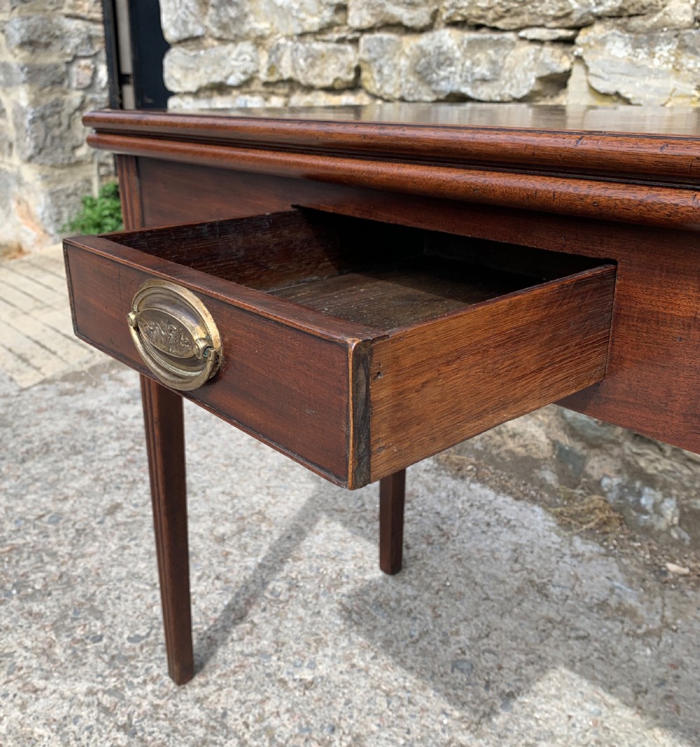Antique Georgian Mahogany Tea Table View VII