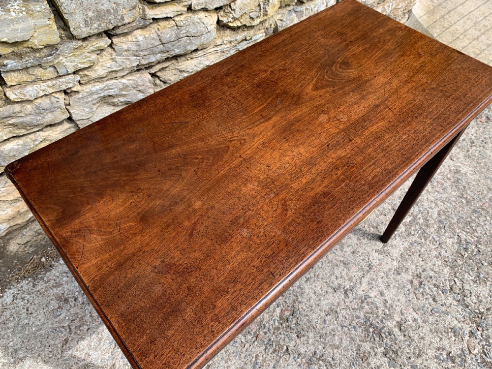 Antique Georgian Mahogany Tea Table View XI