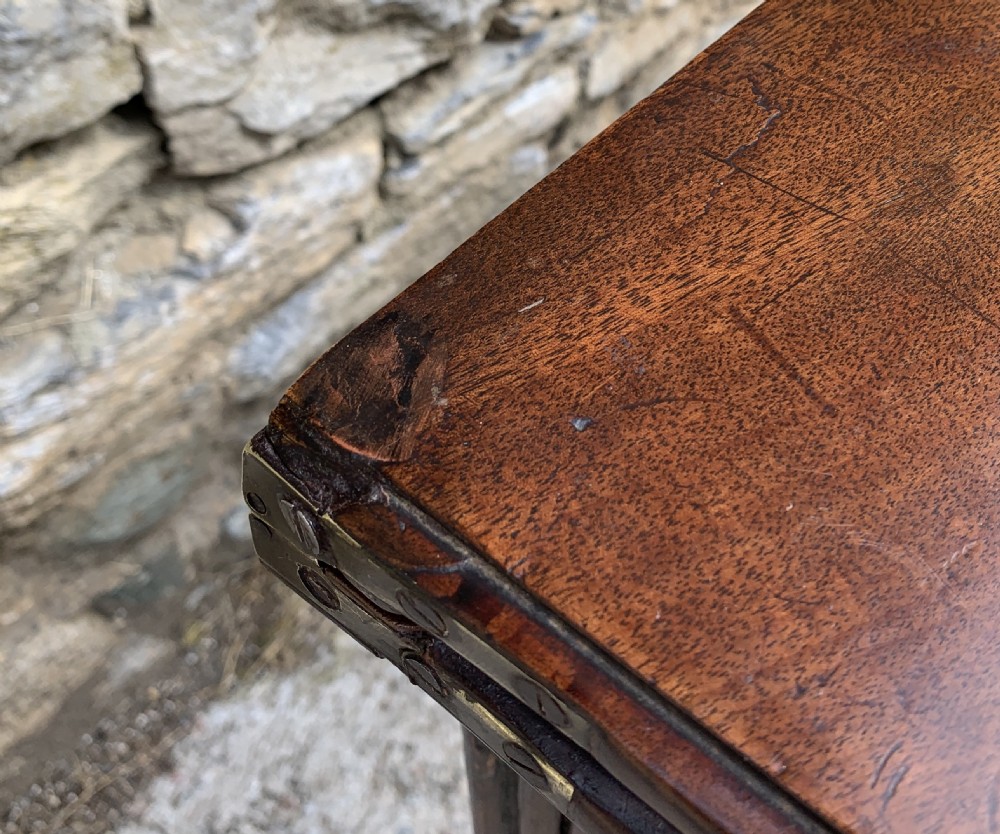 Antique Georgian Mahogany Tea Table View XII