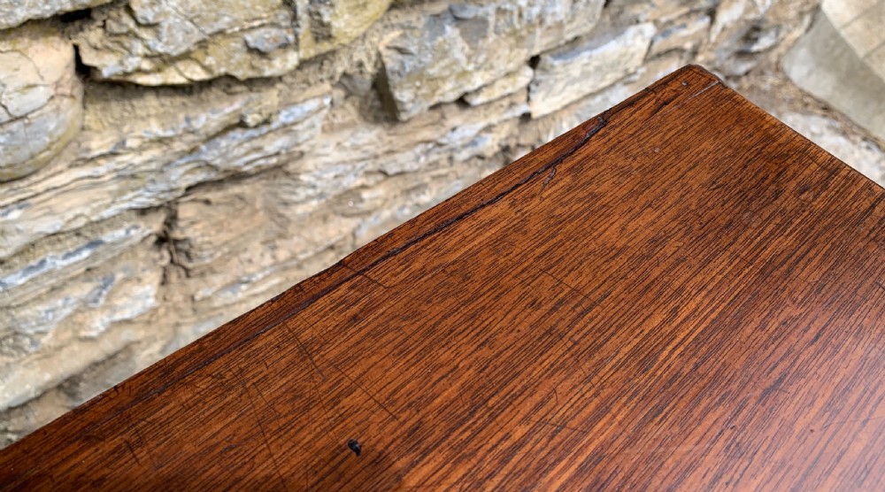Antique Georgian Mahogany Tea Table View XIII