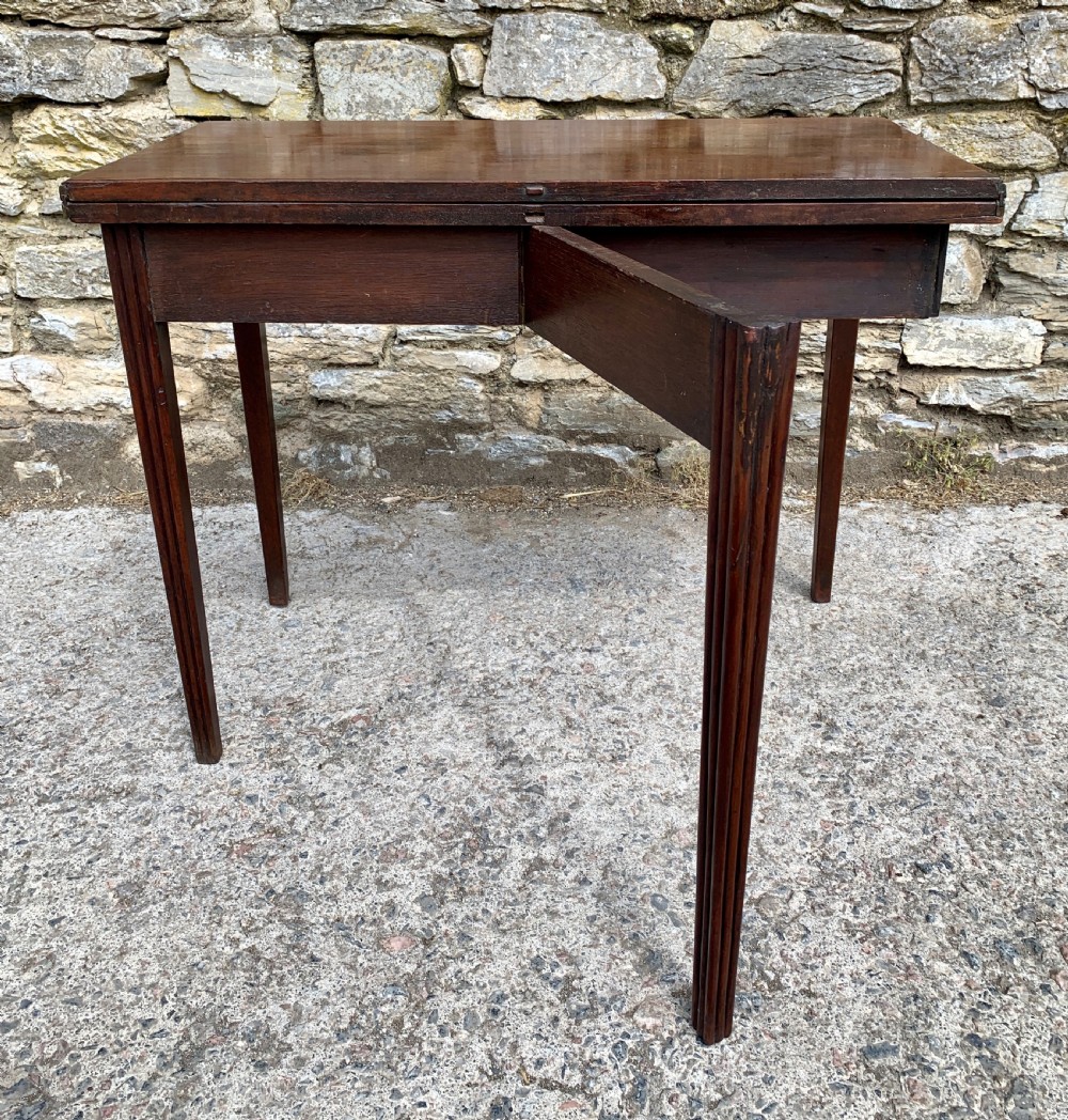 Antique Georgian Mahogany Tea Table View XVIII