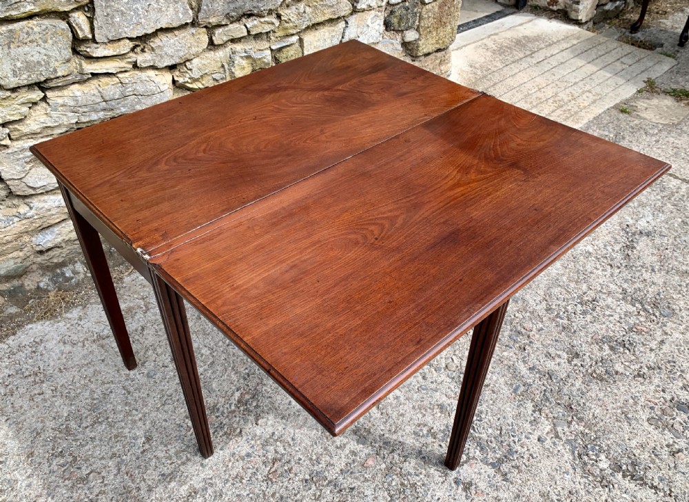 Antique Georgian Mahogany Tea Table View XIX