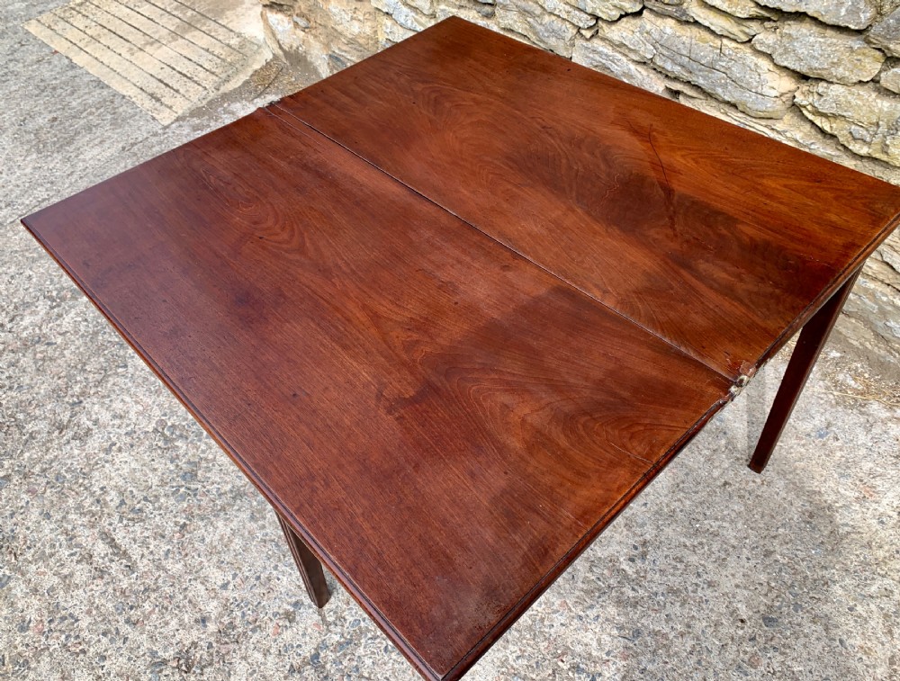Antique Georgian Mahogany Tea Table View XXI