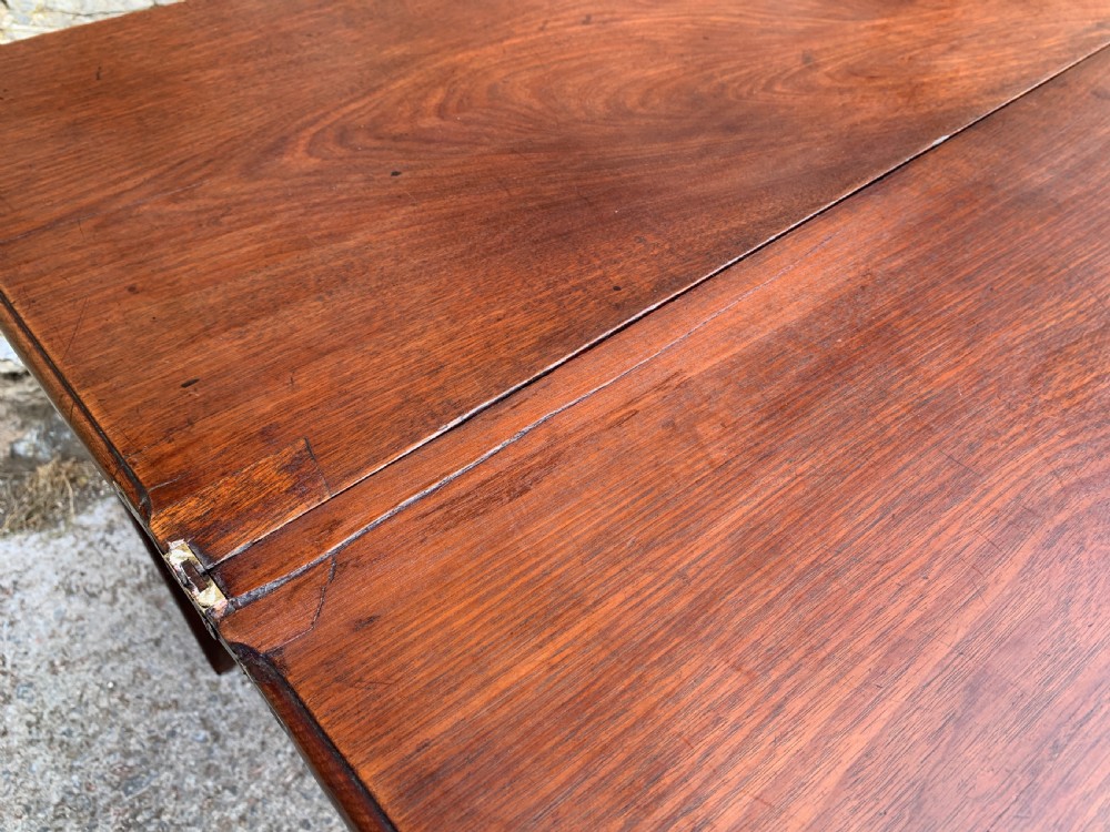 Antique Georgian Mahogany Tea Table View XXII