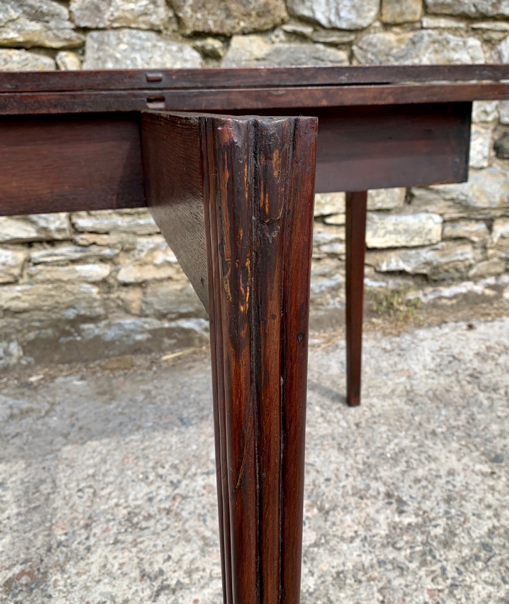 Antique Georgian Mahogany Tea Table View XXVI