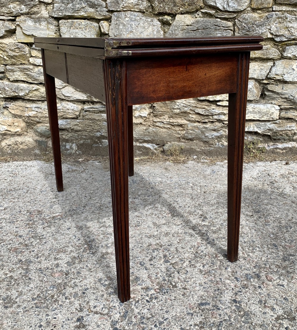 Antique Georgian Mahogany Tea Table View XXVII