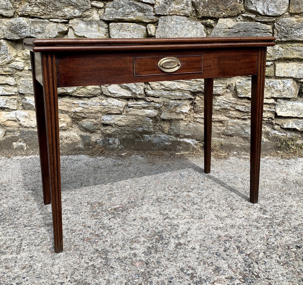 Antique Georgian Mahogany Tea Table View XXVIII