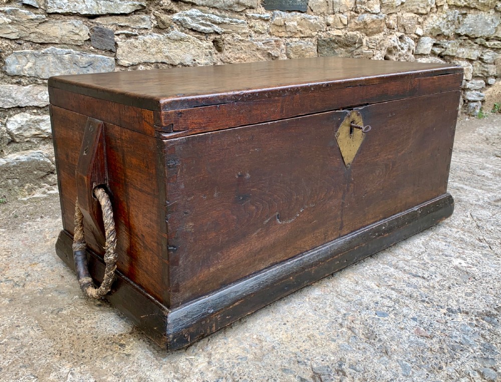 Antique Camphor Sea Chest Trunk View IV