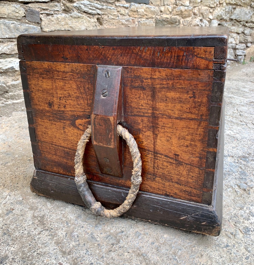 Antique Camphor Sea Chest Trunk View V