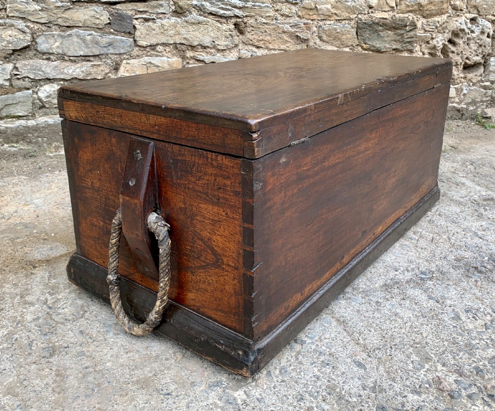 Antique Camphor Sea Chest Trunk View VI
