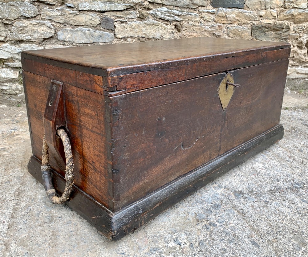 Antique Camphor Sea Chest Trunk View XII