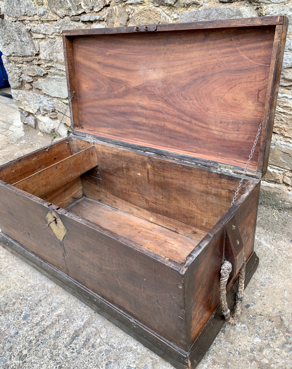 Antique Camphor Sea Chest Trunk View XV