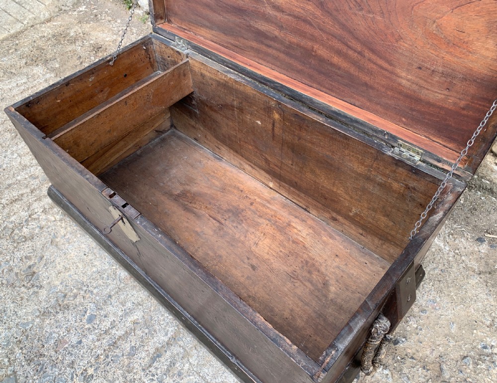 Antique Camphor Sea Chest Trunk View XVI