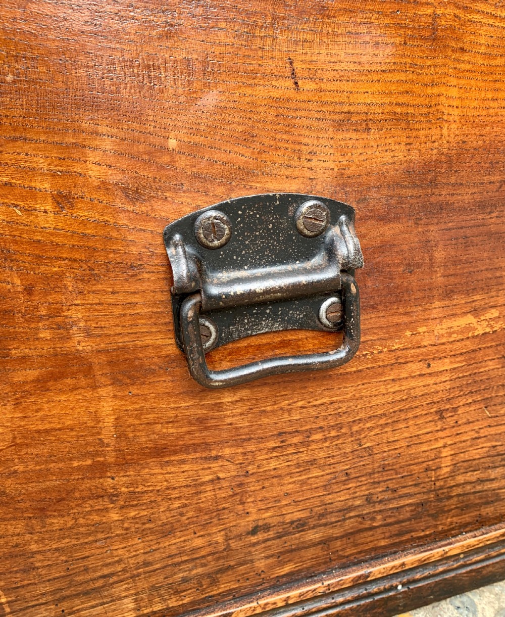 Antique Elm Blanket Box View VI