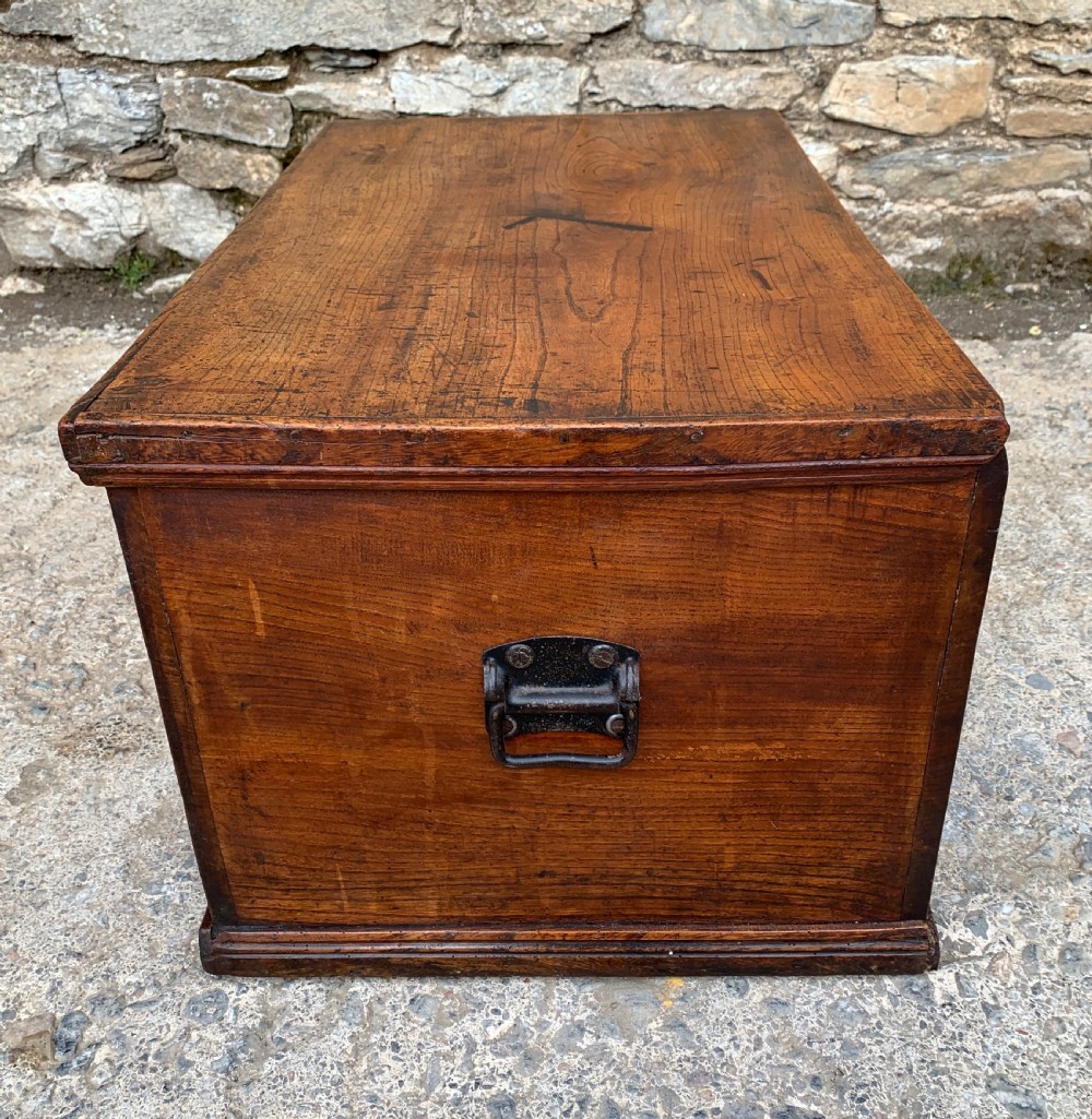 Antique Elm Blanket Box View VIII