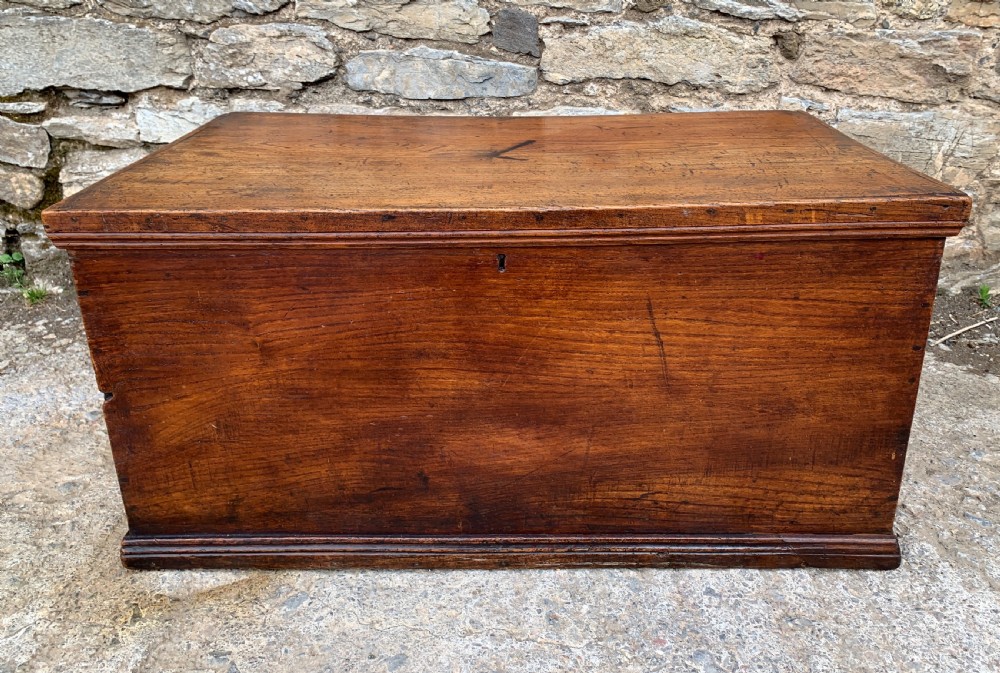 Antique Elm Blanket Box View XIV