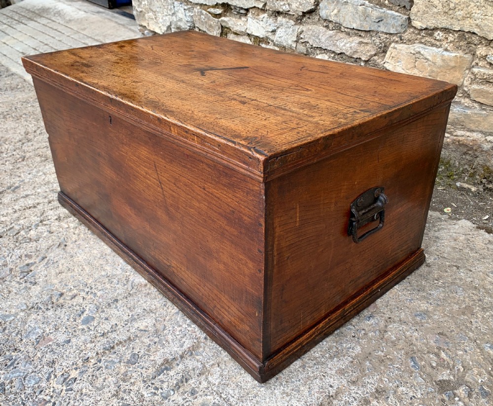 Antique Elm Blanket Box View XIX