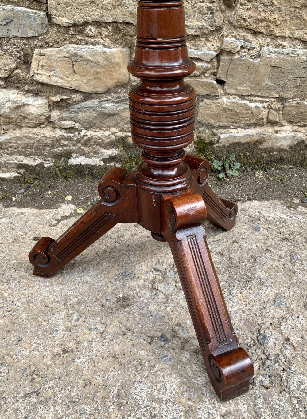 Victorian Walnut Adjustable Shaving Stand View V