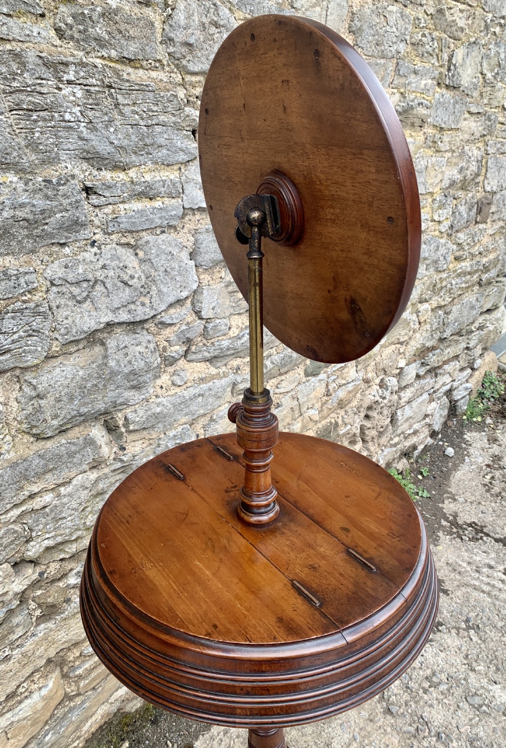 Victorian Walnut Adjustable Shaving Stand View VIII