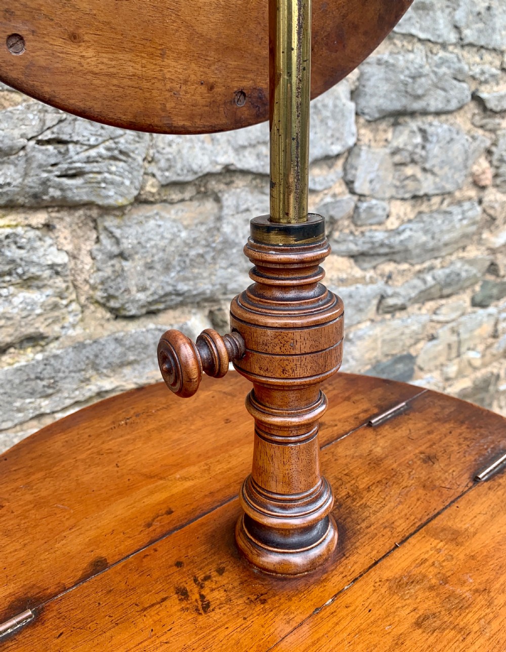 Victorian Walnut Adjustable Shaving Stand View XIII