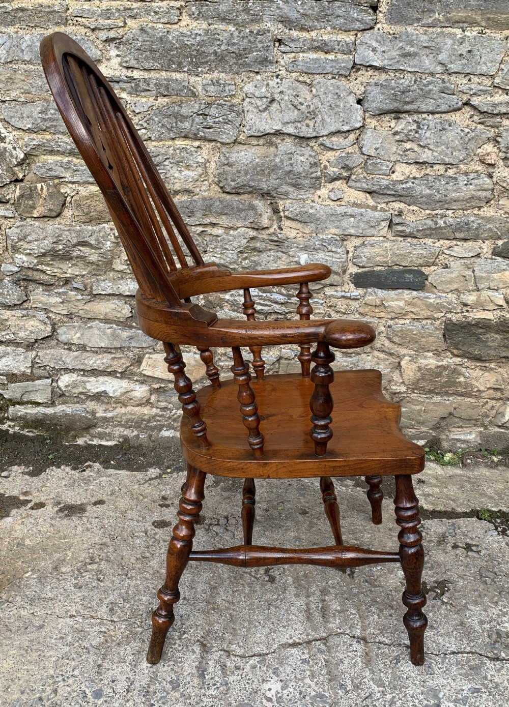 Pair of Antique Broad Arm Windsor Chairs View XXVIII