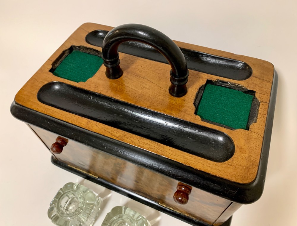 Victorian Walnut Desktop Stationery Box View V
