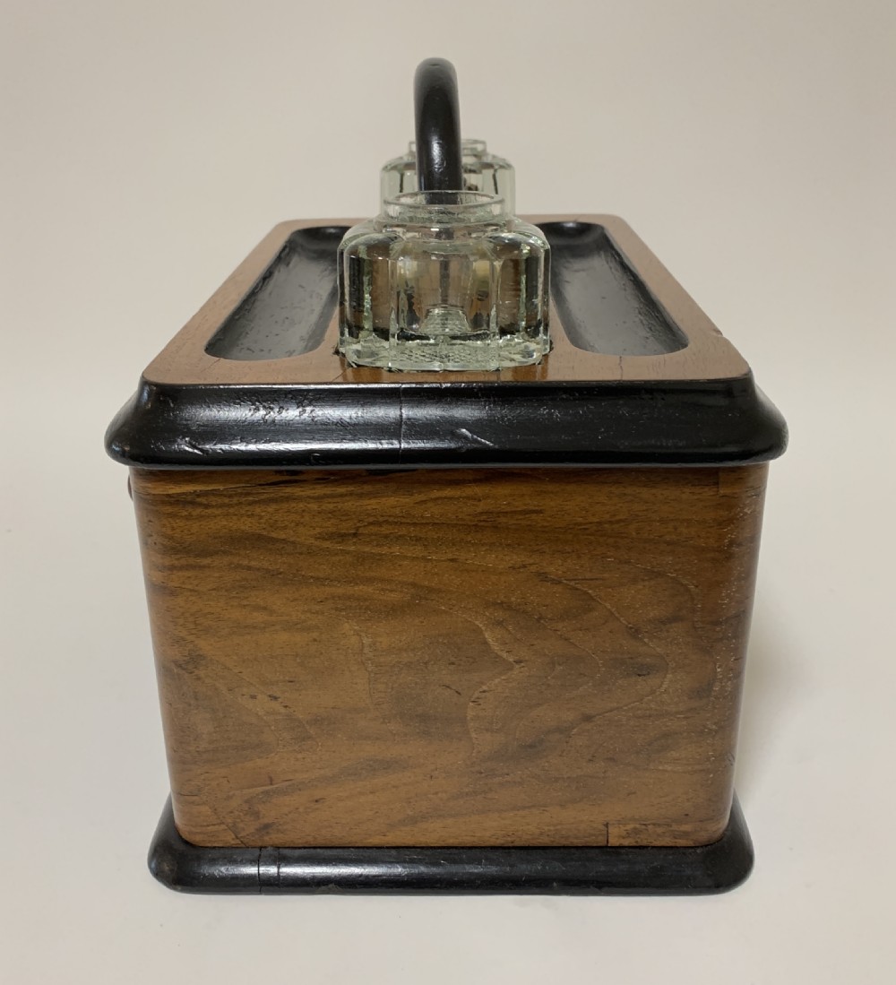Victorian Walnut Desktop Stationery Box View VI