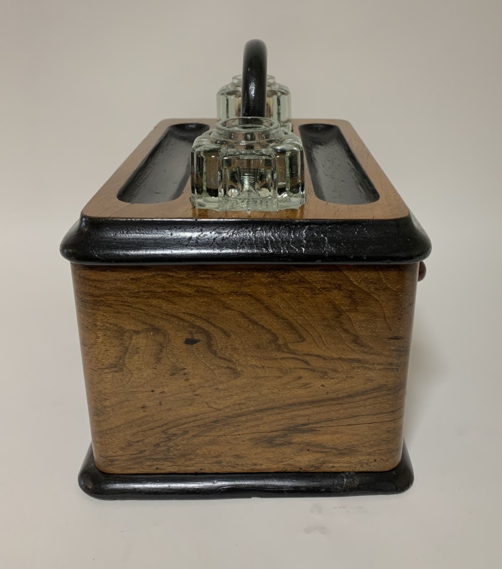 Victorian Walnut Desktop Stationery Box View VIII