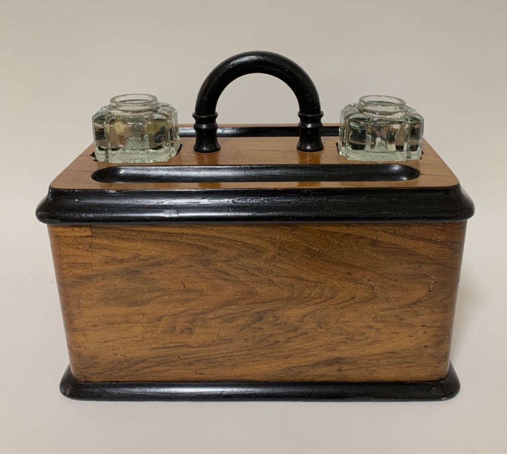 Victorian Walnut Desktop Stationery Box View XIII