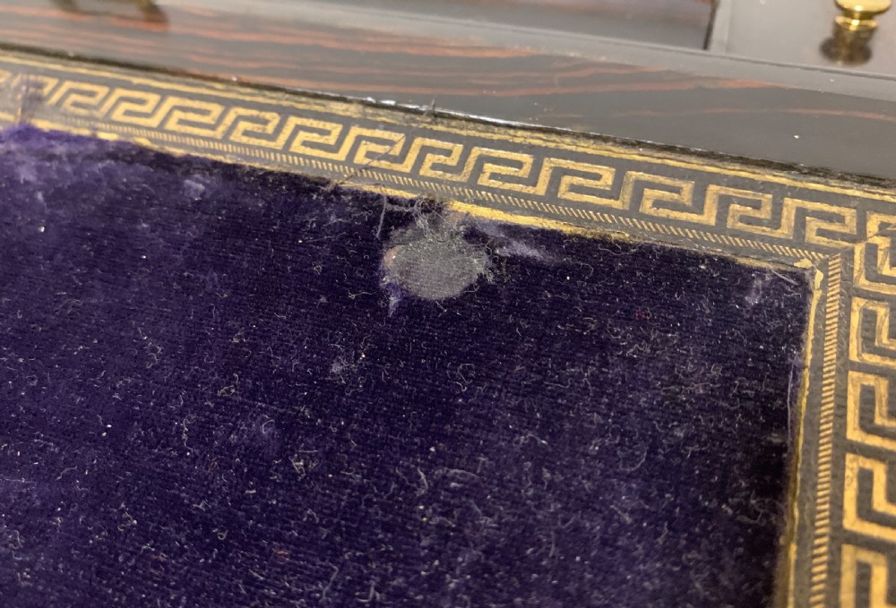 Victorian Coromandel Brass Bound Writing Slope View XII