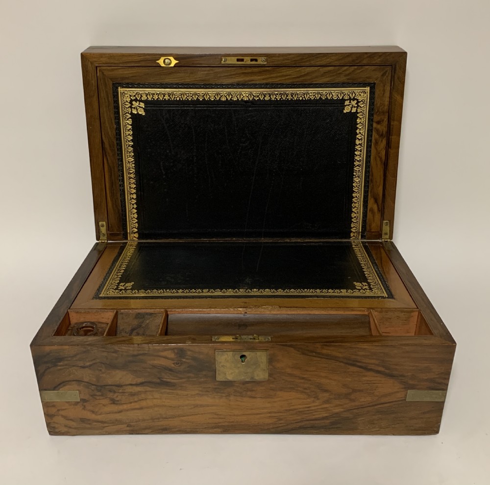 Victorian Walnut Writing Slope Box