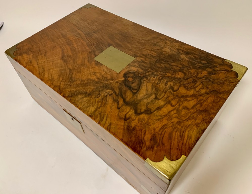 Victorian Walnut Writing Slope Box View XIV