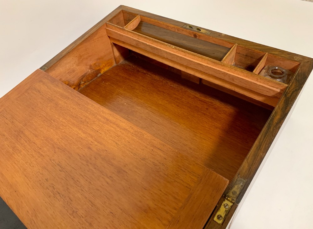 Victorian Walnut Writing Slope Box View XV