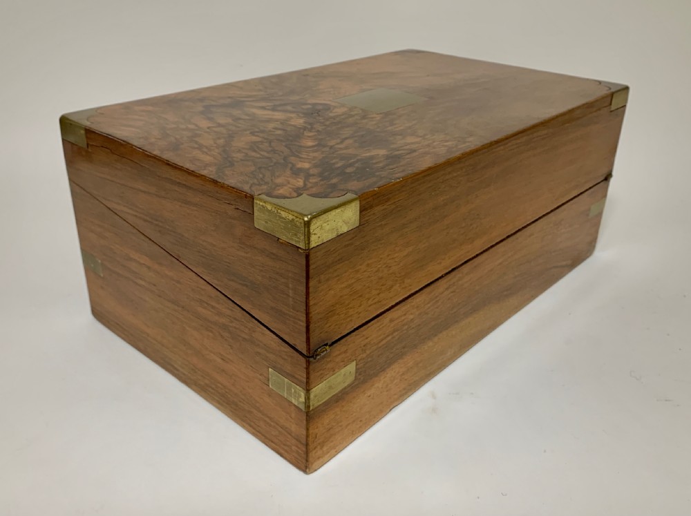 Victorian Walnut Writing Slope Box View XVI