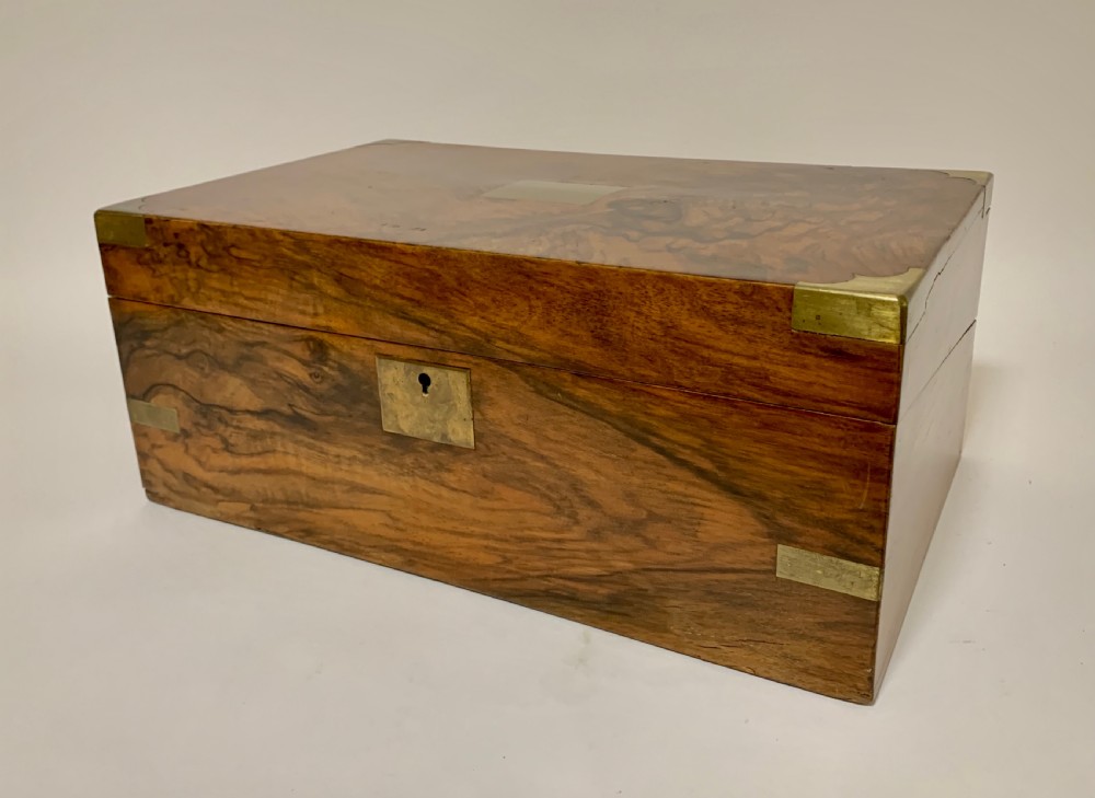 Victorian Walnut Writing Slope Box View XVIII