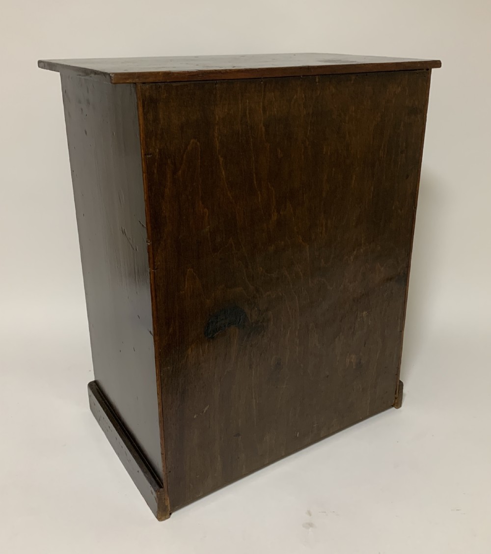 Antique Tabletop Collectors Specimen Cabinet Drawers View IV