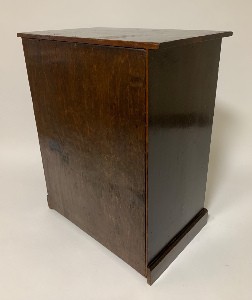Antique Tabletop Collectors Specimen Cabinet Drawers View XII