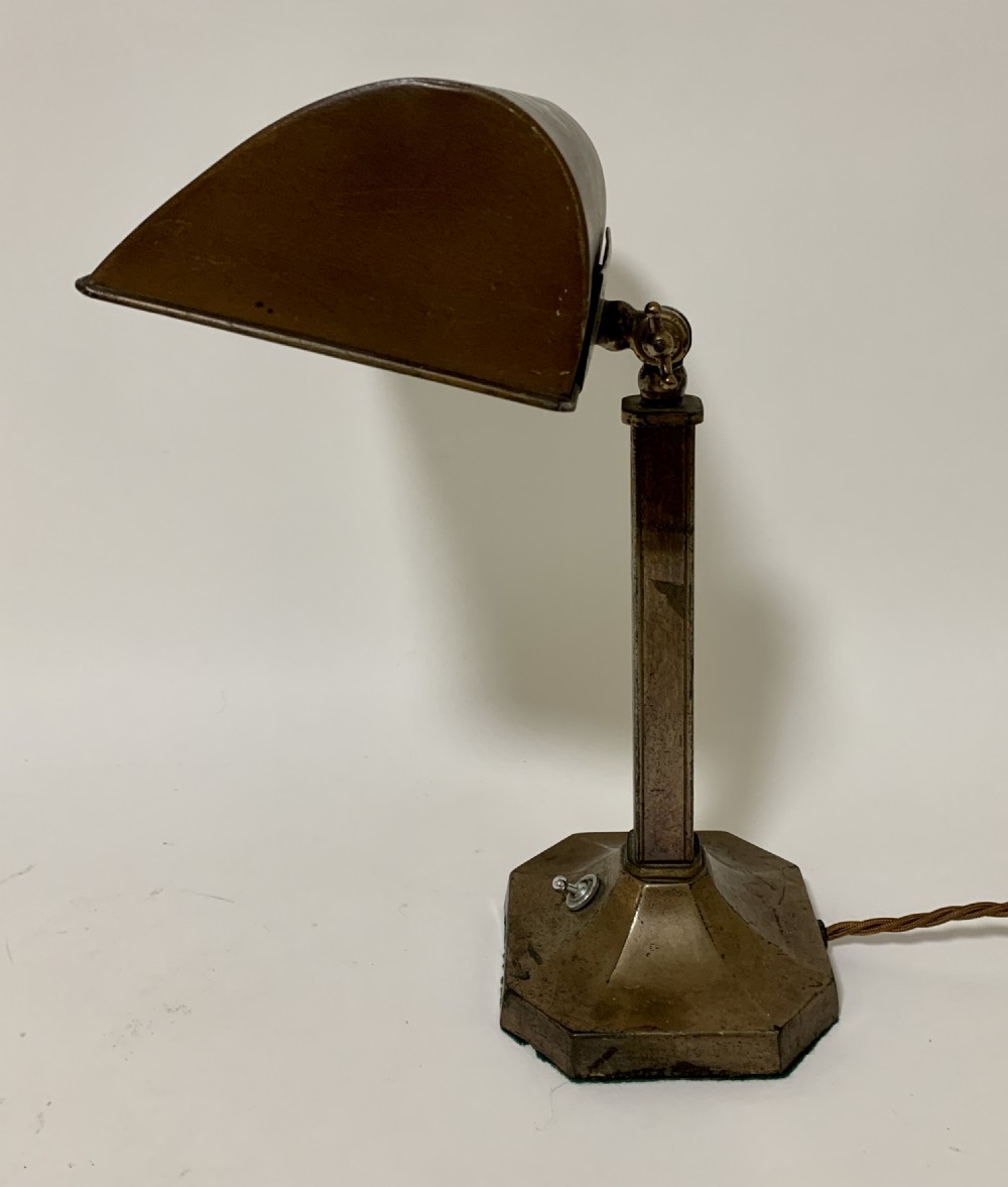 Antique Bankers Style Desk Lamp View II