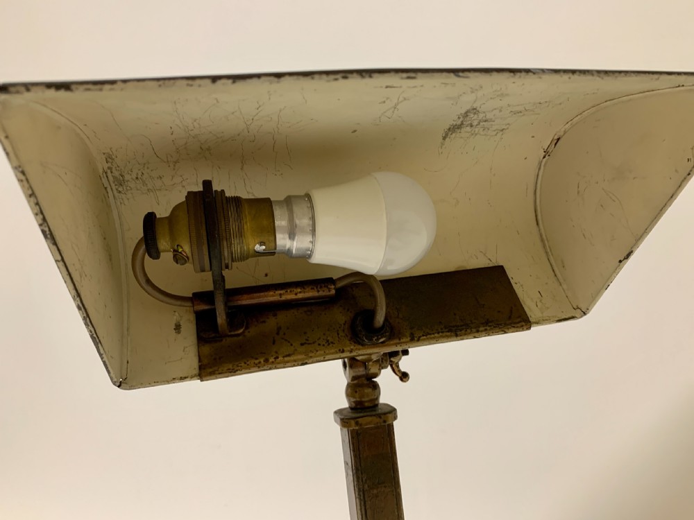 Antique Bankers Style Desk Lamp View IV
